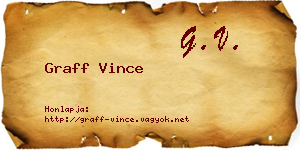 Graff Vince névjegykártya